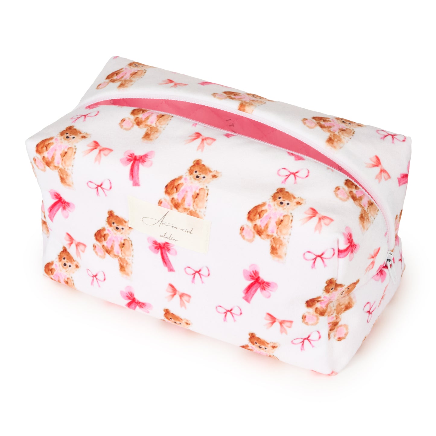 “Teddy & Bows” Pouch