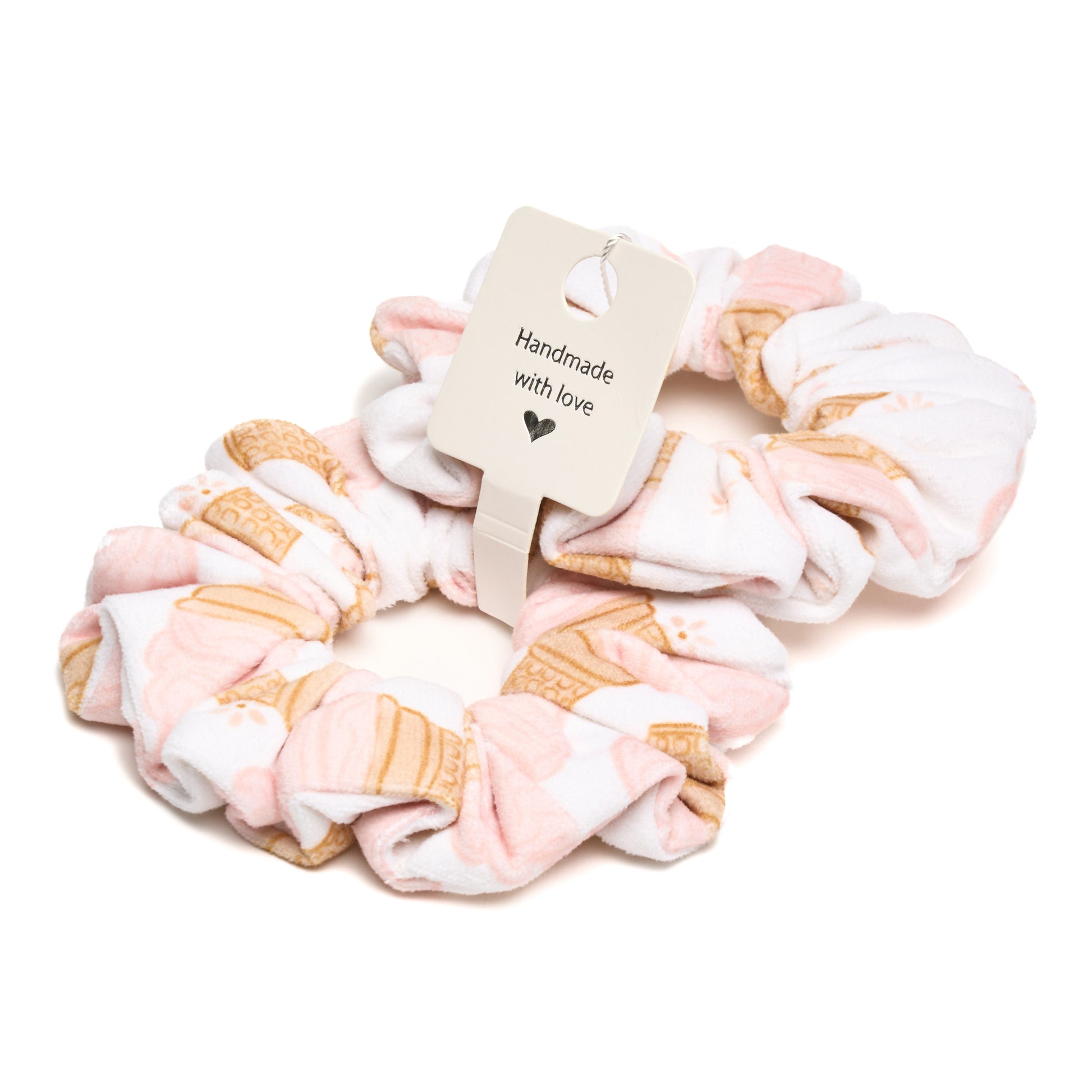 “Glacé a la fraise” Scrunchie Set