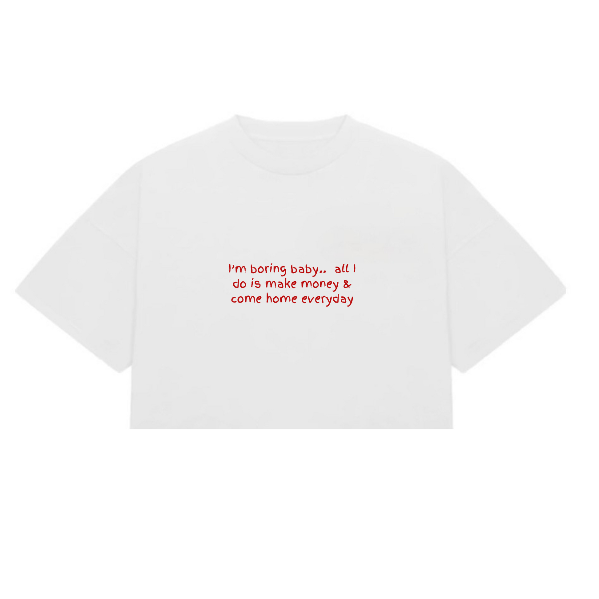 “Boring & Iconic..” Crop-Top