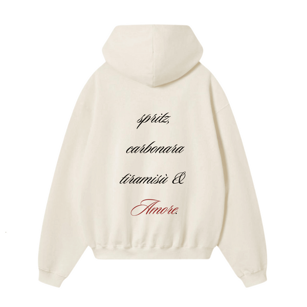“More amore, per favor” hoodie