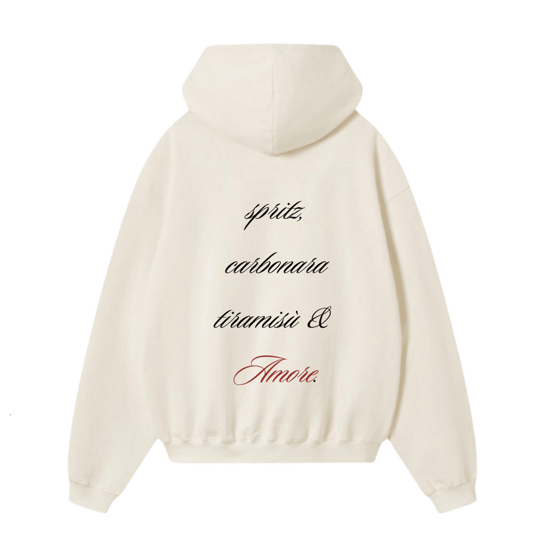 “More amore, per favor” hoodie