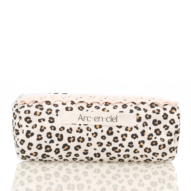 White-Snow Animal Print Pencil Case