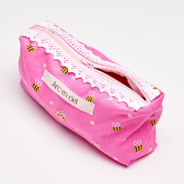 Pink Bees Pouch
