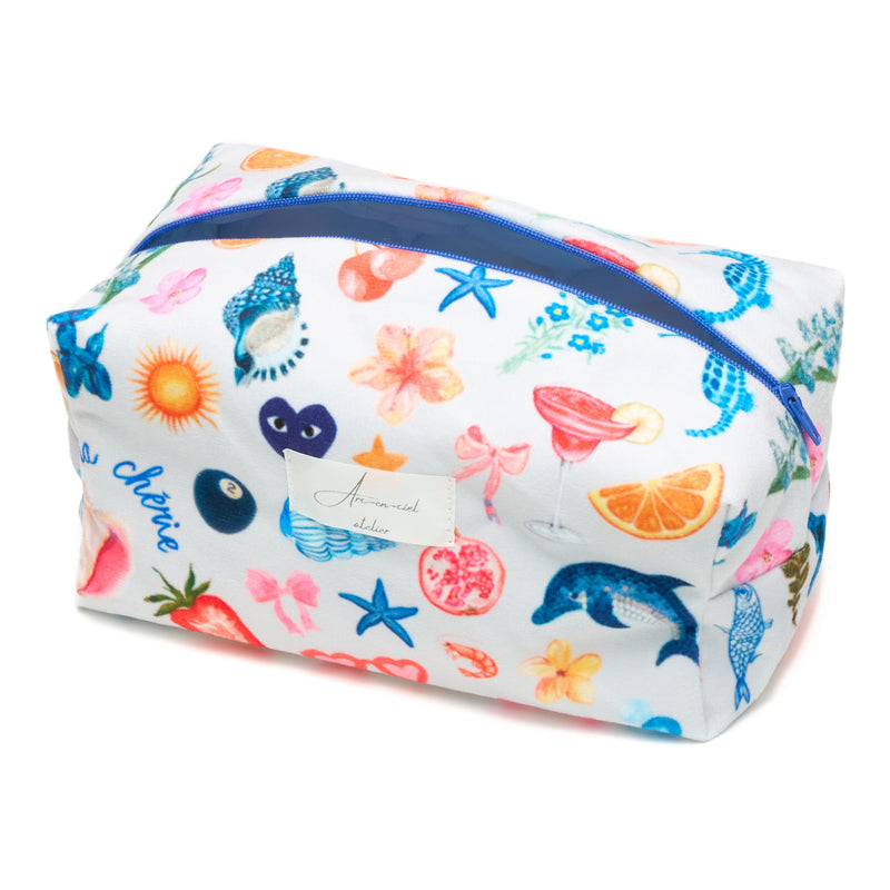 Santorini Velvet Pouch