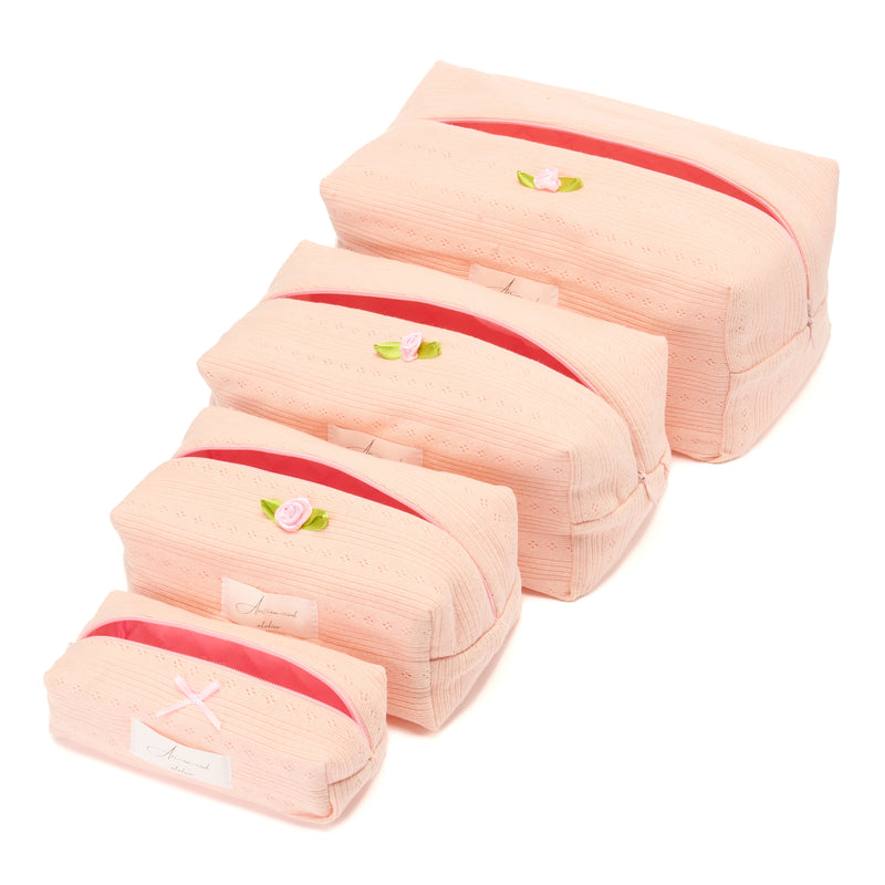 “Rosy Cheeks“- Pointelle Pouch