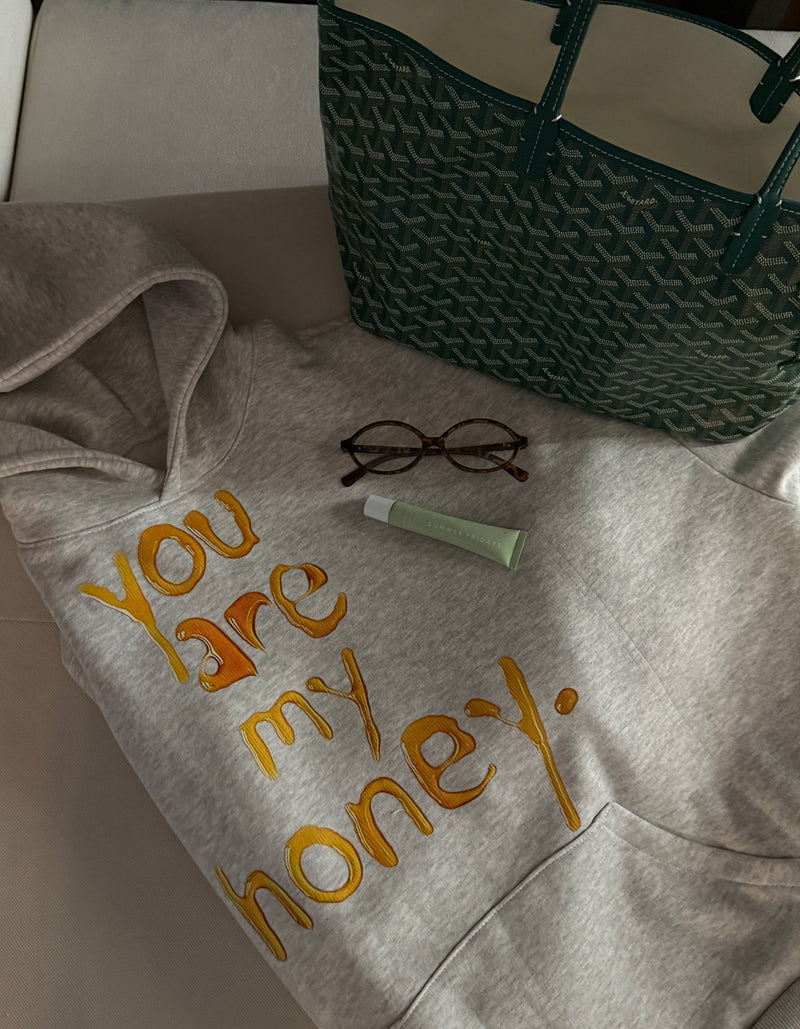 “Honey I’m home” Oatmeal Grey limited Xo Hoodie