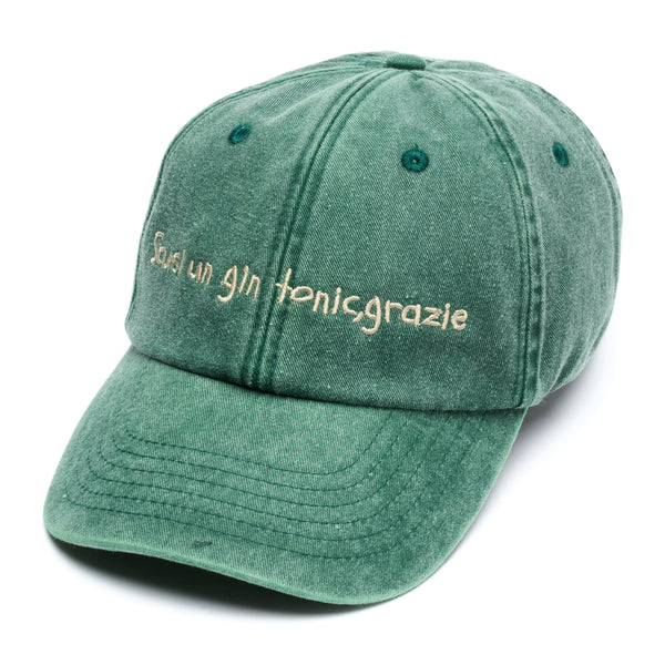 “Gin tonic, grazie” Vintage Washed Cap