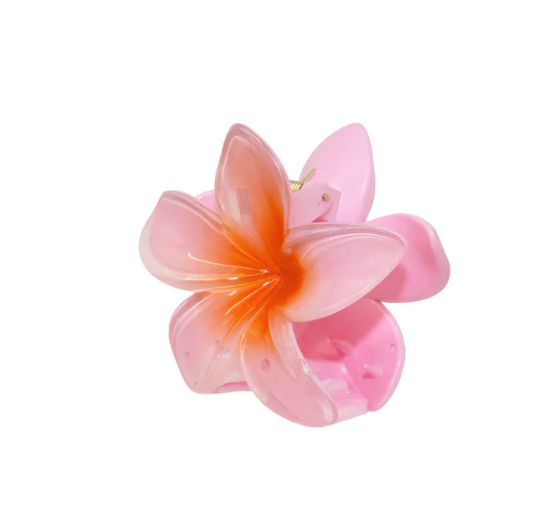 Orange Guava Hibiscus Hair-Clip