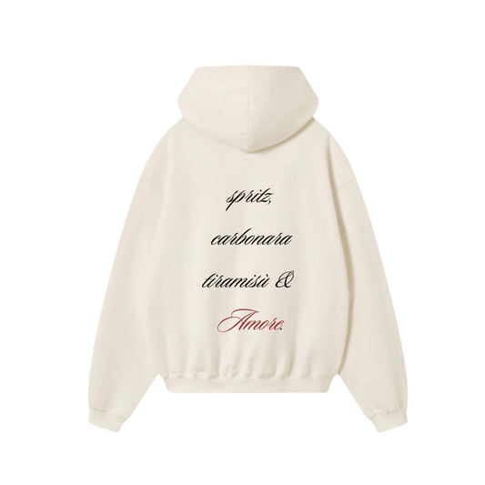 “More amore, per favor” hoodie