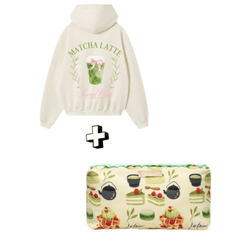 Matcha Club Hoodie & Matcha Je te'aime Pouch Value Set